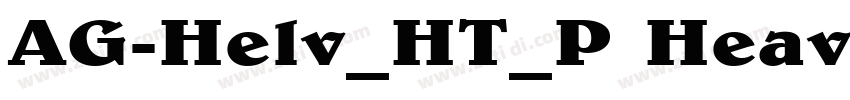 AG-Helv_HT_P HeavyIt字体转换